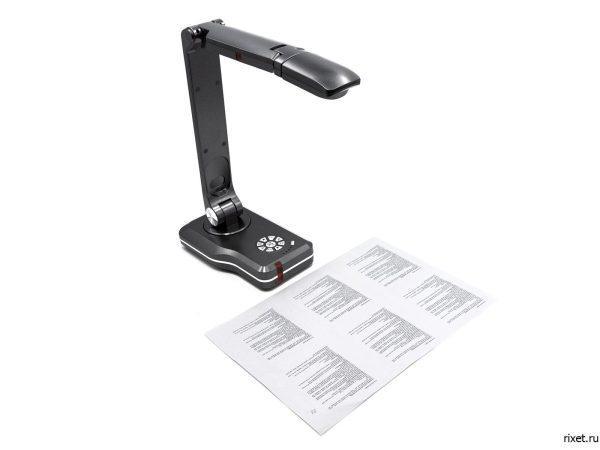 Документ-камера RIXET DK-008 с рабочей областью до А4, разрешением 8 Мп, цифровым увеличением х100 Документ-камера RIXET DK-008 с рабочей областью до А4, разрешением 8 Мп, цифровым увеличением х100