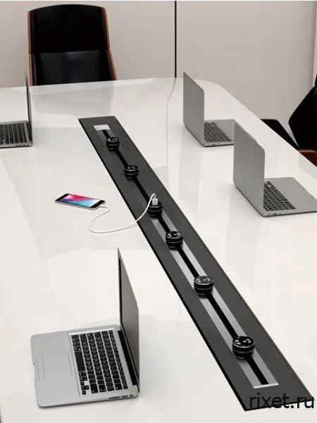 Трековая система розеток (металлическая), 3EU, 60 см, черная Трековая система розеток (металлическая), 3EU, 60 см, черная