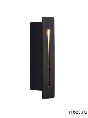 Встраиваемый светильник с датчиком движения, чёрный Встраиваемый светильник с датчиком движения, чёрный