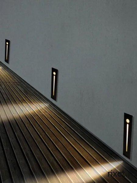 Встраиваемый светильник с датчиком движения, чёрный Встраиваемый светильник с датчиком движения, чёрный