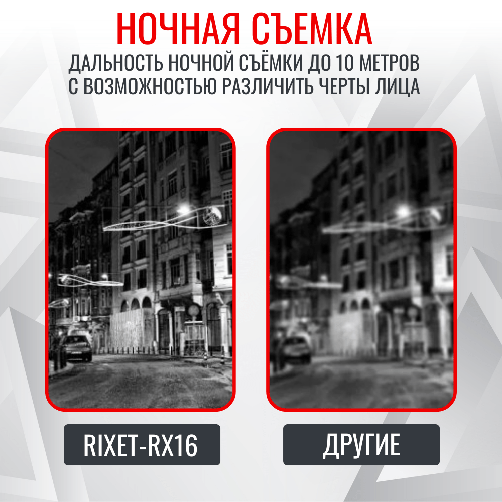 Персональный носимый видеорегистратор RIXET RX-16 (постановление 969) Персональный носимый видеорегистратор RIXET RX-16 (постановление 969)