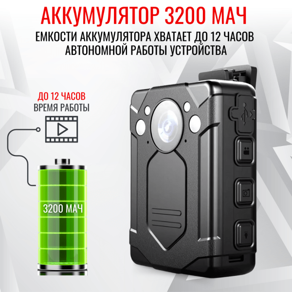 Персональный носимый видеорегистратор RIXET RX-6 Персональный носимый видеорегистратор RIXET RX-6