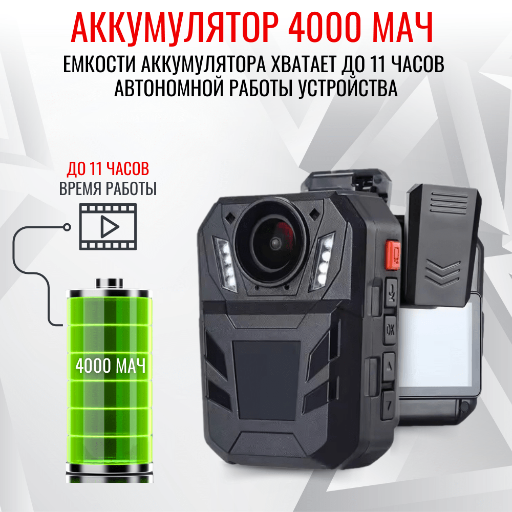 Персональный носимый видеорегистратор RIXET RX-7 (постановление 969) Персональный носимый видеорегистратор RIXET RX-7 (постановление 969)