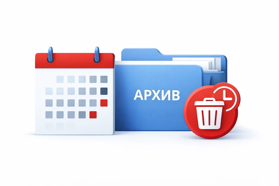 регламент и автоудаление