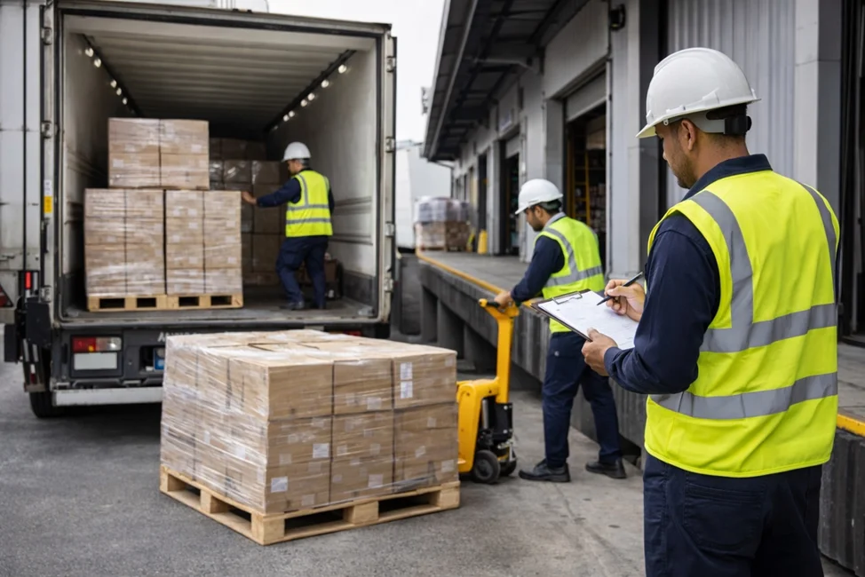 Процесс приемки груза на складе