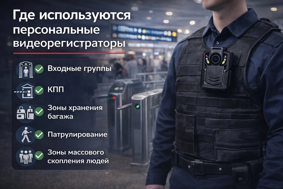 Носимый видеорегистратор и объекты массового пребывания людей